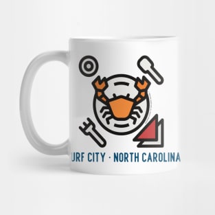 Surf City North Carolina Crab Boil Mug